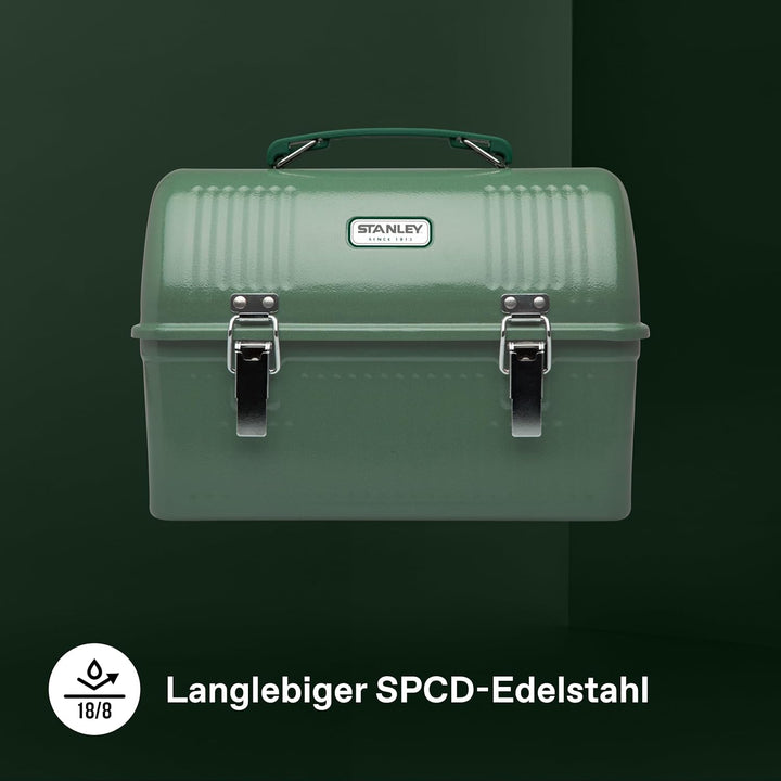 STANLEY Classic Lunch Box 9.5L - Lunchbox aus Edelstahl mit Griff - BPA Frei Food-Behälter - Platz f