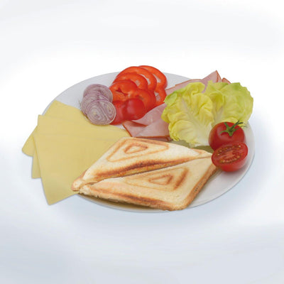 Cloer 6269 Sandwichmaker XXL / 1800 W / für 4 Sandwiches / American Toast / XXL-Füllung / optische F