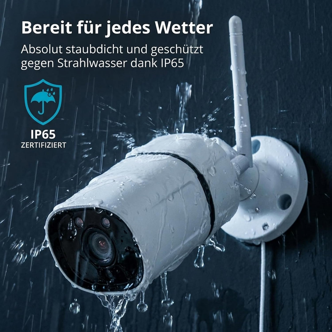 IOIO OC 500 WLAN Aussen Überwachungskamera Full HD IP65, Tuya kompatibel, Outdoor &amp; Indoor IP Kamera