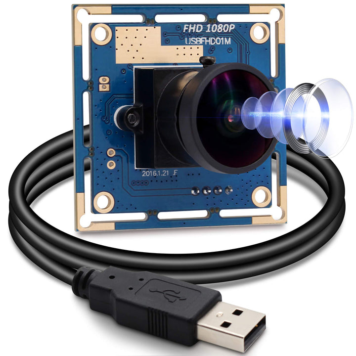 Svpro Webcam Weitwinkel 170 Grad Fischaugenobjektiv-Kamera USB Full HD 1080P 30fps Web-Kamera für Li