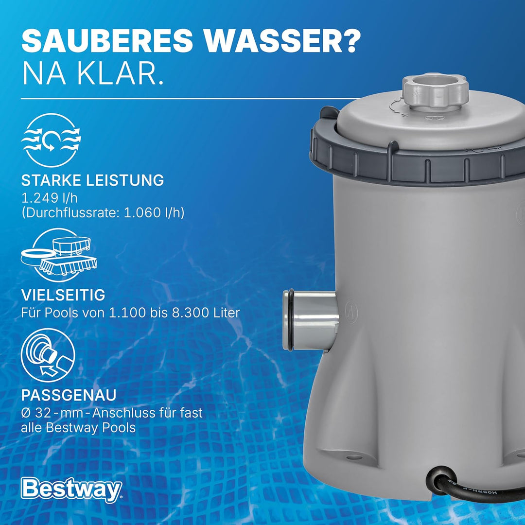 Bestway Filterpumpe 1.249 l/h, 23 W