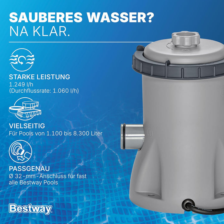 Bestway Filterpumpe 1.249 l/h, 23 W