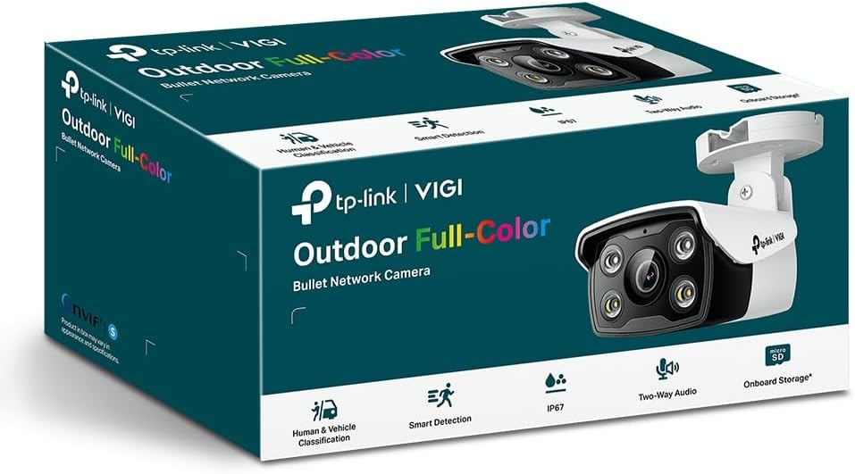 TP-Link VIGI C330 2,8 mm Objektiv Smart Outdoor Sicherheitskamera | 3 MP HD Vollfarb-Netzwerkkamera