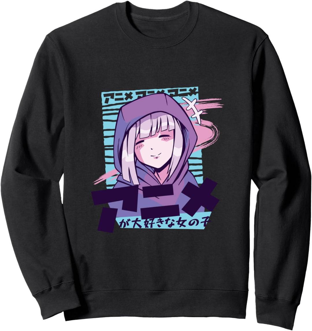 Anime Gifts for Teen Girls Just A Girl Who Loves Anime Sweatshirt