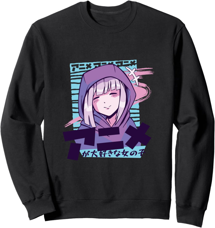 Anime Gifts for Teen Girls Just A Girl Who Loves Anime Sweatshirt