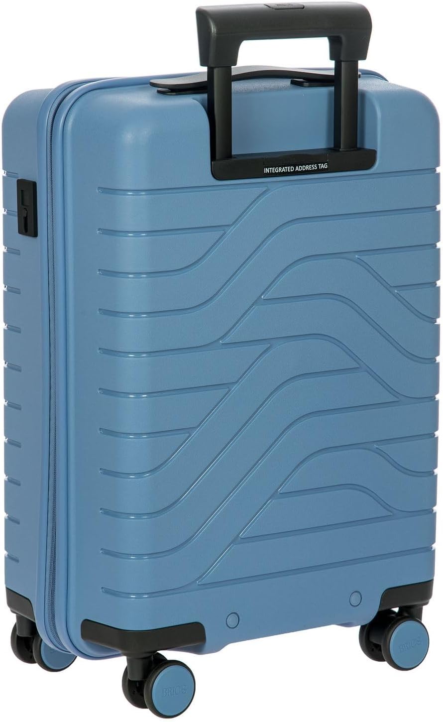 Brics BY Ulisse - 4-Rollen-Kabinentrolley 55 cm grey blue, Grey Blue