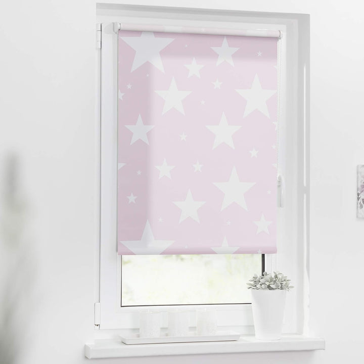 Lichtblick Klemmfix Verdunklungs-Rollo mit Motiv, ohne Bohren, Blickdicht, Seitenzugrollo, Made in G