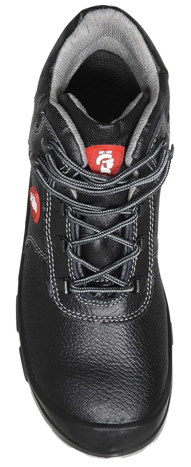 JORI Sicherheitsschuhe ACHIM S3, Damen und Herren, Lederschuh, robust, Schwarz, Stahlkappe - Grösse