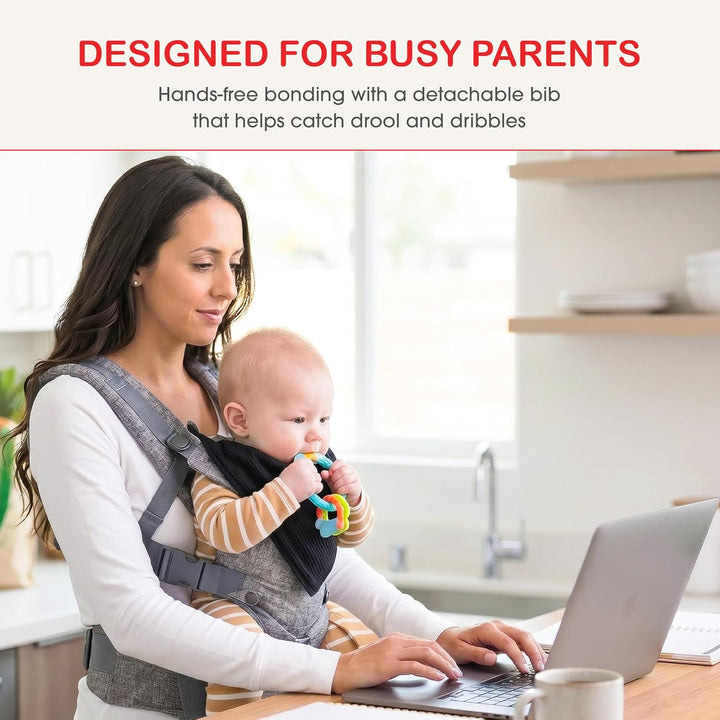 YOU+ME 4-in-1 Babytrage Neugeborene ab Geburt bis Kleinkind (3,6–14,5 kg) - Ergonomische, hüftfreund
