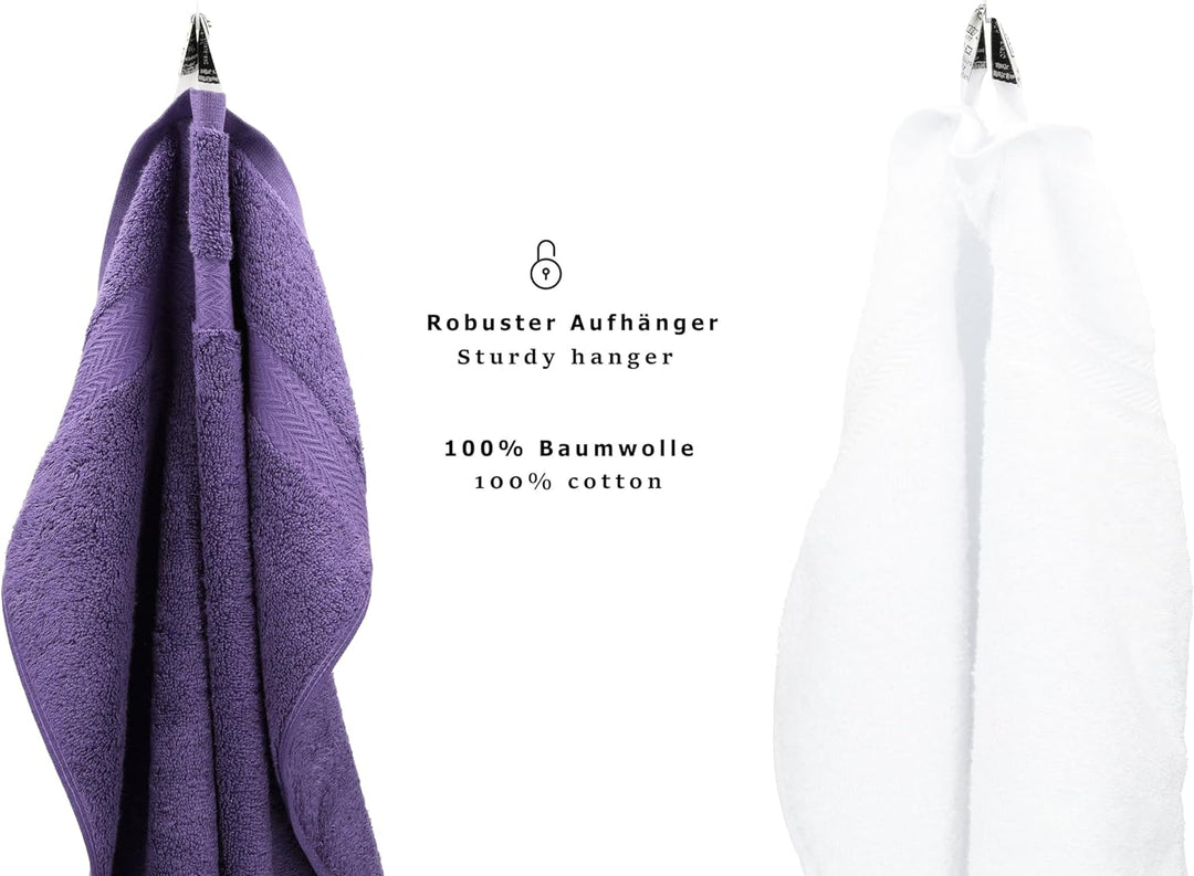 Betz 10-TLG. Handtuch-Set Premium 100% Baumwolle 2 Duschtücher 4 Handtücher 2 Gästetücher 2 Waschhan