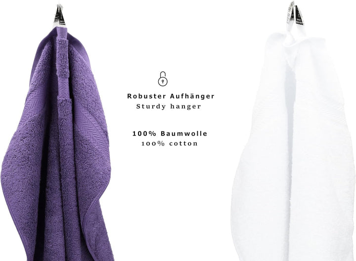 Betz 10-TLG. Handtuch-Set Premium 100% Baumwolle 2 Duschtücher 4 Handtücher 2 Gästetücher 2 Waschhan