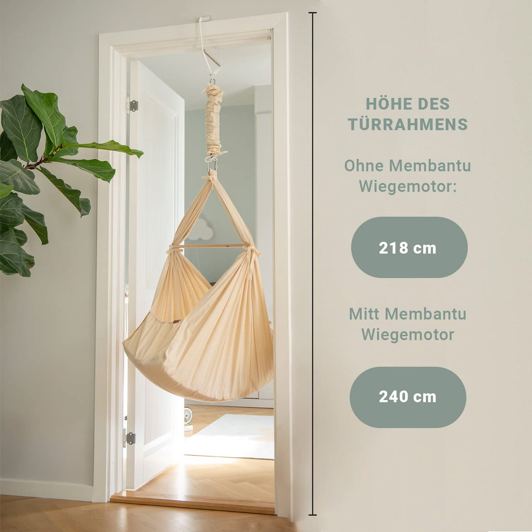 Membantu Türklammer für Baby Federwiege & Babyhängematte | bis 15 kg belastbar & Türrahmen bis 25 cm