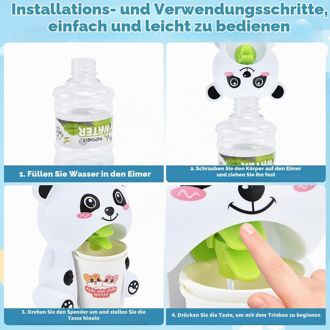 Mini-Wasserspender-Spielzeug, Niedliches Cartoon-Tier-Design, Trinkbrunnen, Leben, Spielszene, Model