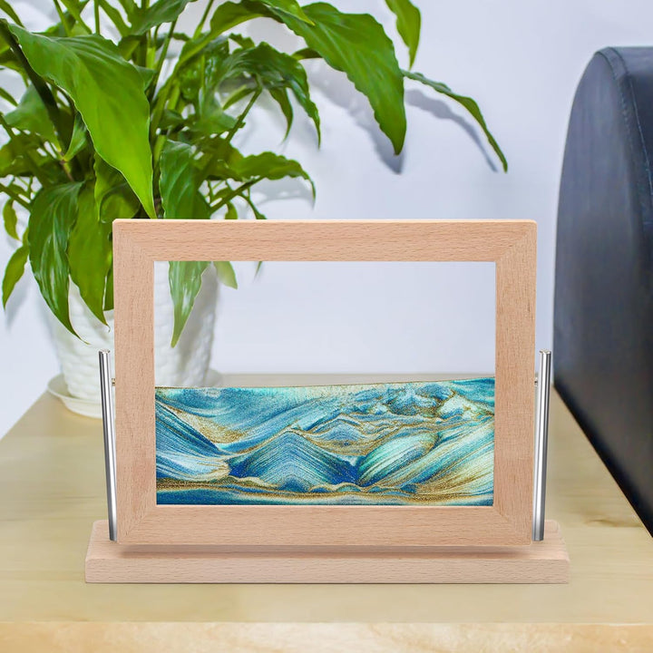 Coitak Bewegtes Sandkunstbild, dynamisches Sandbild, Desktop-Bewegliche Sandkunst für Heimdekoration