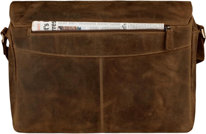 STILORD 'Lonzo' Vintage Umhängetasche echtes Büffel-Leder Messenger Bag für Herren und Damen Unitasc