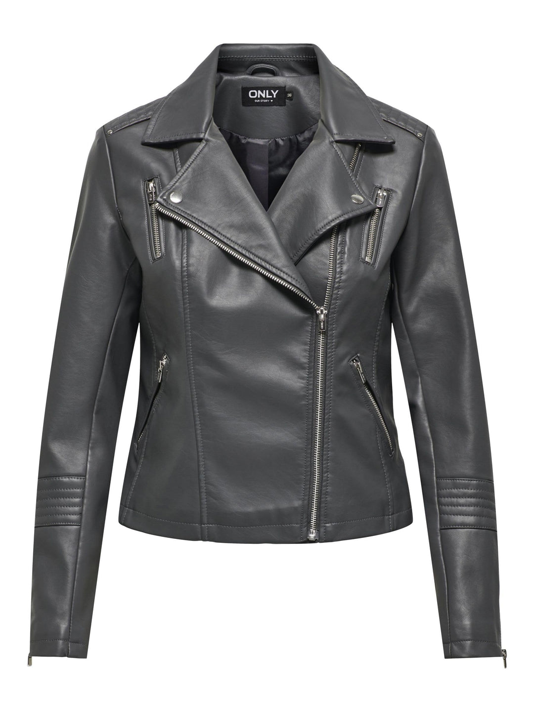 ONLY Female Kunstlederjacke ONLGEMMA Kunstlederjacke 32 Magnet, 32 Magnet