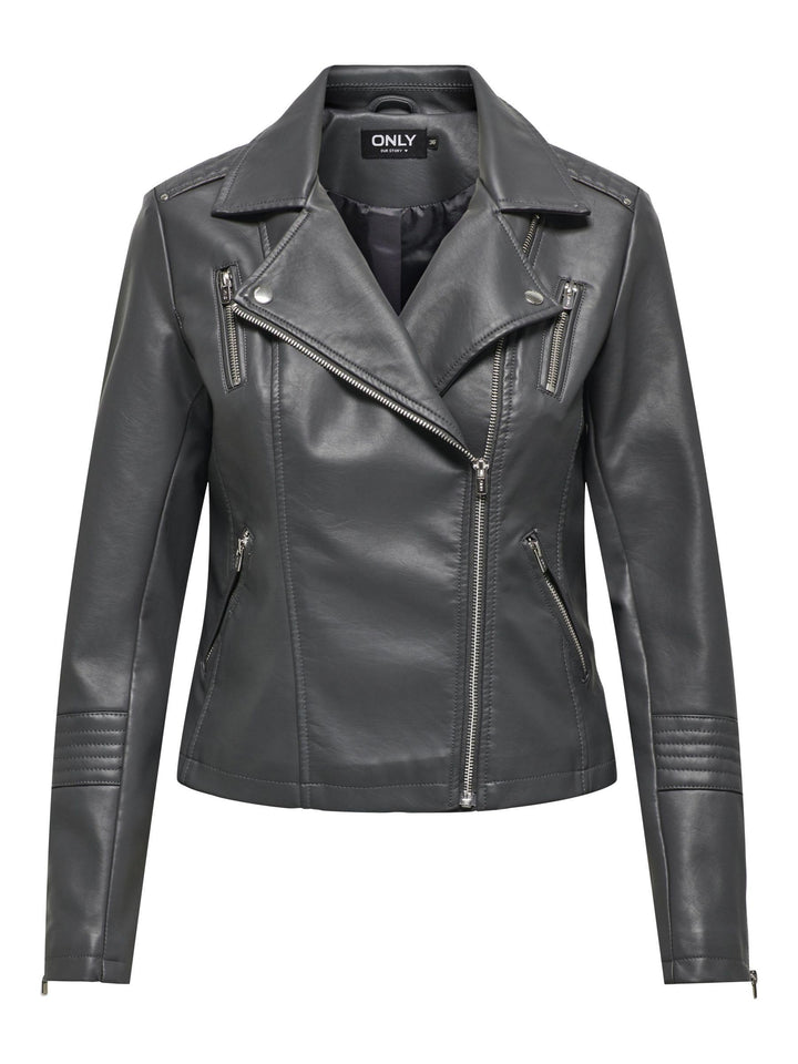 ONLY Female Kunstlederjacke ONLGEMMA Kunstlederjacke 32 Magnet, 32 Magnet