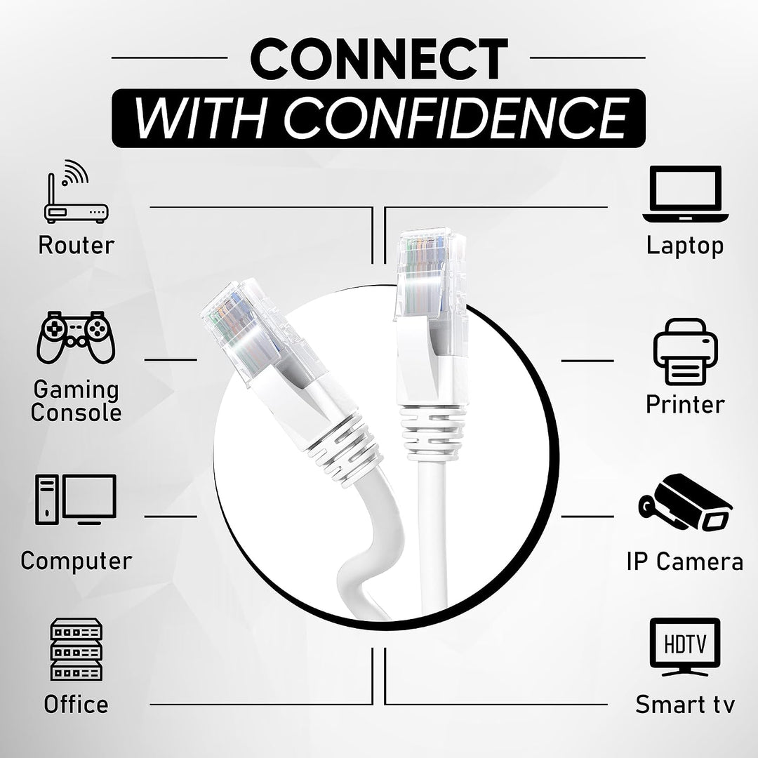 Mr. Tronic 100m Ethernet Netzwerk Netzwerkkabel | Patchkabel | CAT6, CCA, UTP | RJ45 Stecker | LAN K