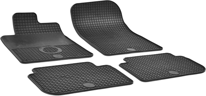 WALSER DirtGuard Gummi Fussmatten Auto kompatibel mit Peugeot 407/407 SW 2004-2011, Peugeot 407 Coup