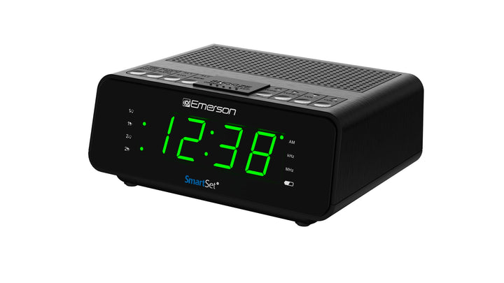 Emerson SmartSet Wecker Radio mit AM/FM Radio, Dimmer, Sleep-Timer und 0,9 Zoll LED-Display, CKS1900