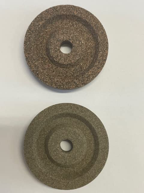 Paar (2 Stück) Schleifscheiben Durchmesser 40 mm - Dicke 8 mm - Bohrung 6 mm Ersatzteil für Schleifm