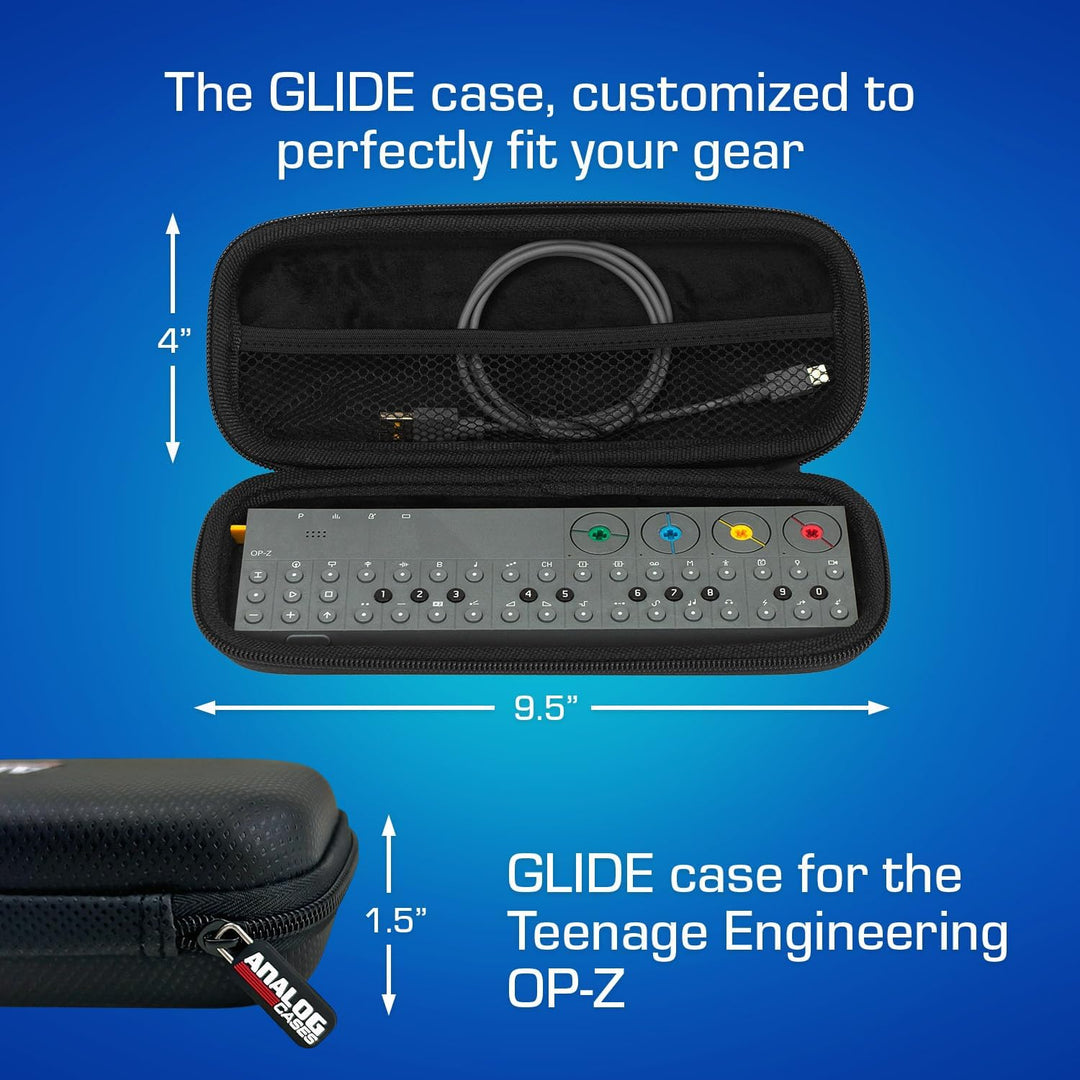 Analog Cases GLIDE Case für Teenage Engineering OP-Z oder vergleichbare Synthesizer (Transporttasche