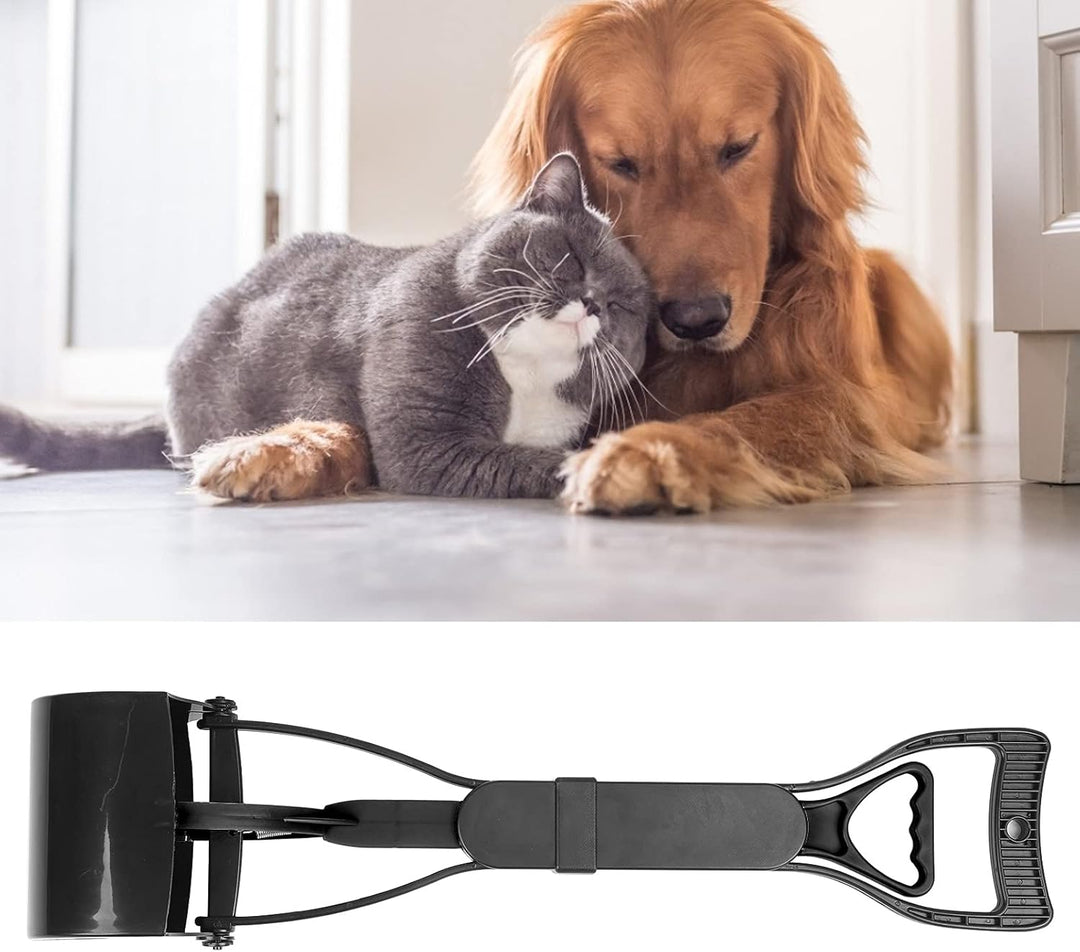 Schaufel für Hunde, Einfacher Kotschaufelpflücker Oben, Haustierkotgreifer mit Extra Langem Griff Tr