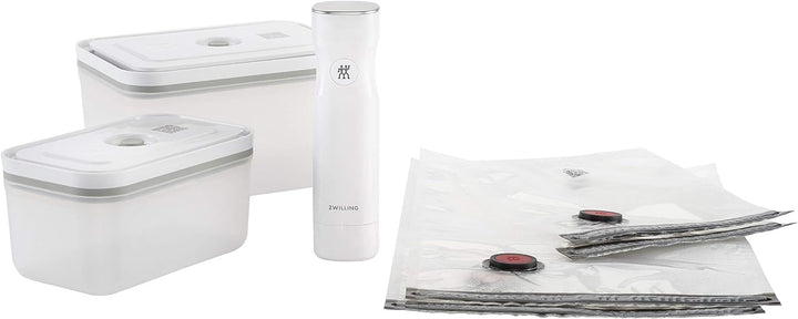 ZWILLING FRESH & SAVE VAKUUM STARTERSET, 7-TLG, KU Fresh & Save Starterset, 19 x 5 cm 7-pc Weiss, 7-