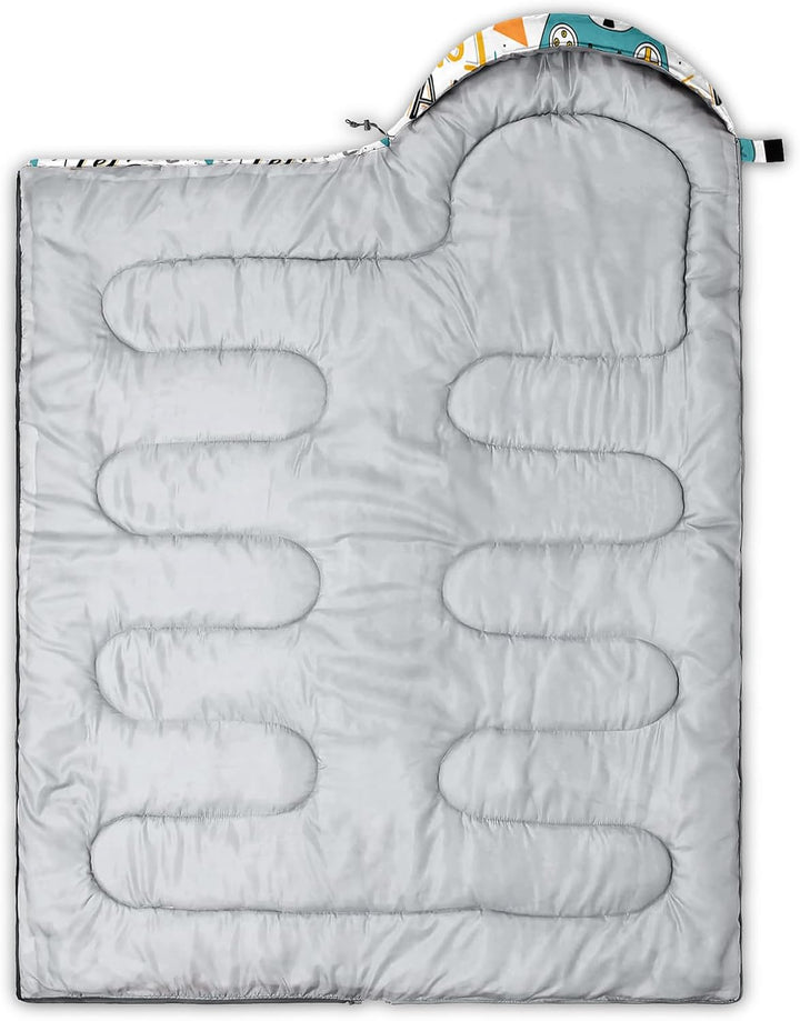 HOSIMA Schlafsack mit Fussball, für Kaltes Klima, für Erwachsene, Mädchen und Jungen, wasserdicht, f