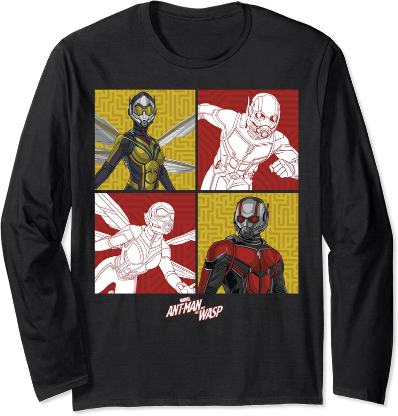 Marvel Ant-Man And The Wasp Squared Up Langarmshirt