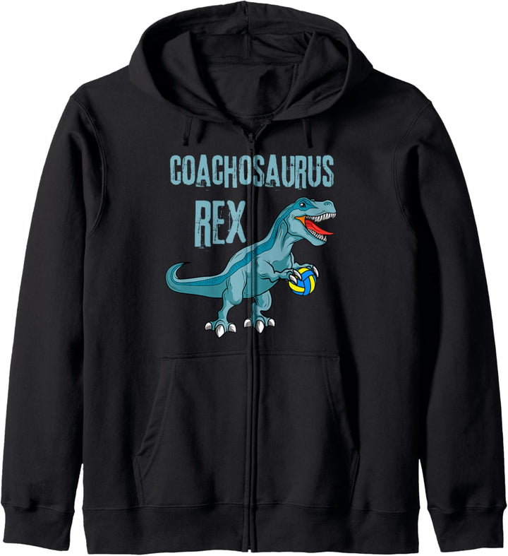 Coachosaurus Rex Volleyballtrainer Sportlehrer Kapuzenjacke