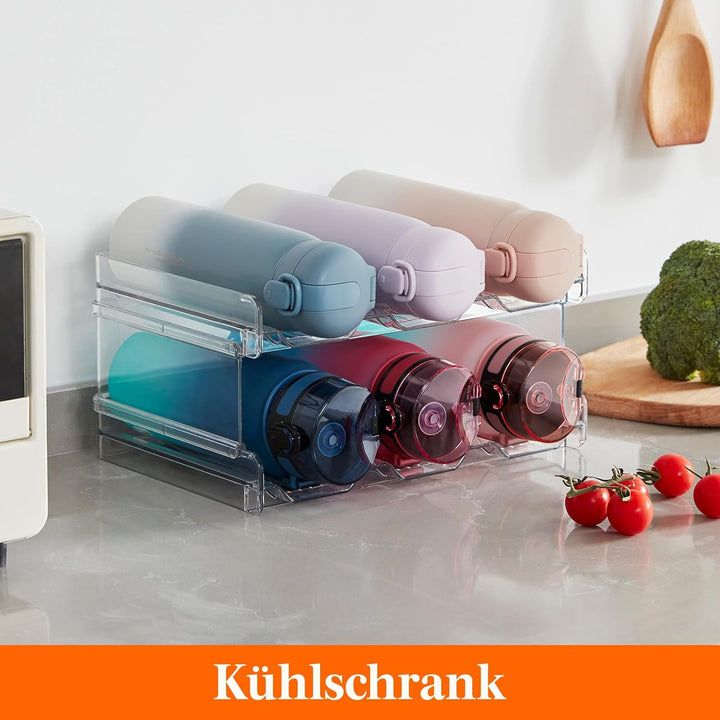 Lifewit Stapelbarer Flaschenhalter Weinflaschen Halter Weinregal Wein, Gefrierschrank, Vorratskammer