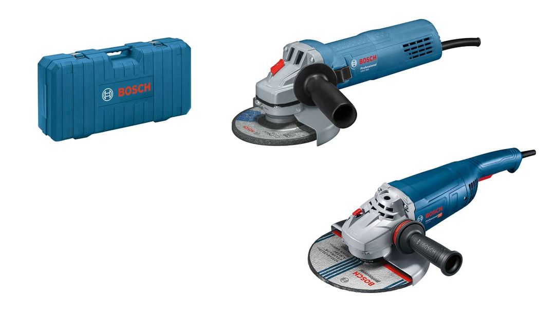 Bosch Professional Winkelschleifer-Set GWS 22-230 J + GWS 880 (im Tragekoffer) Blue J-Version + GWS