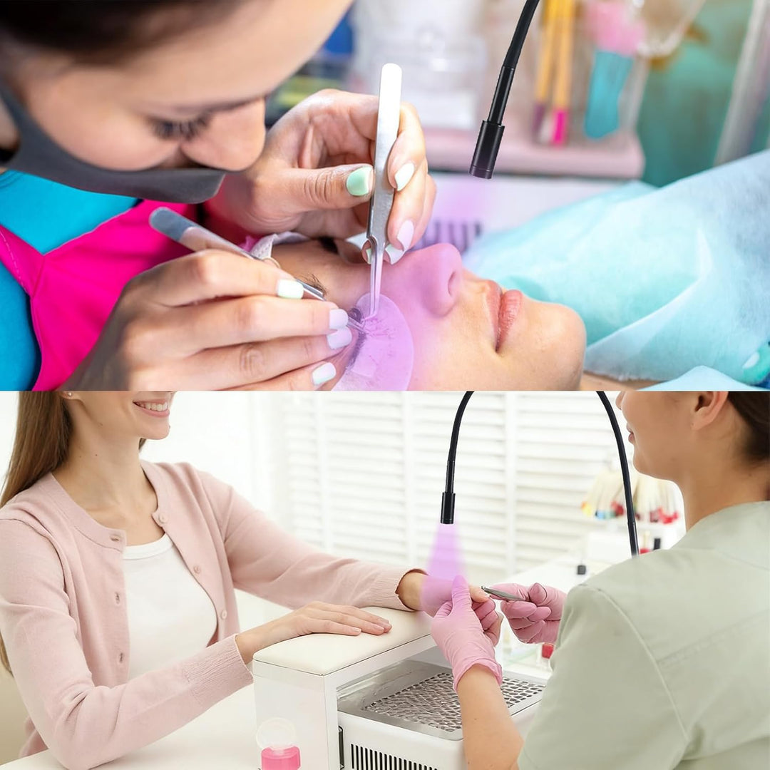 Wimpern Lampe, 5W UV-Wimpernlampe mit Fusspedal für Lichthärtenden, Wimpernverlängerungen Wimpernlic