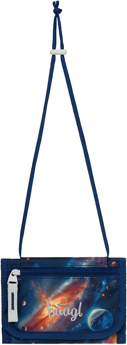 Baagl Schulranzen Jungen Set 5 Teilig (Airy Schultasche für 1. Klasse, Mäppchen, Turnbeutel, Schürze