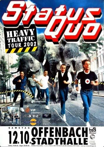 Status Quo - Heavy Traffic, Frankfurt 2002 » Konzertplakat/Premium Poster | Live Konzert Veranstaltu