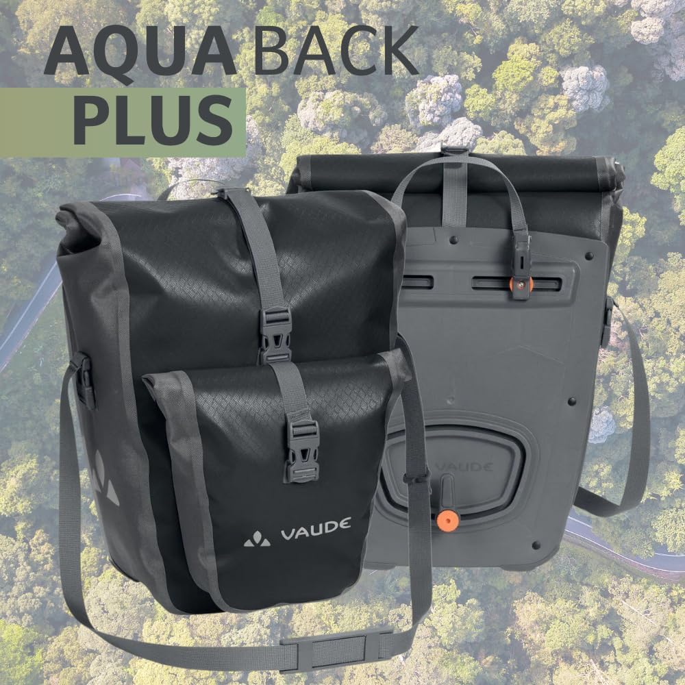 VAUDE Aqua Back Plus - Fahrradtasche - 2 Hinterradtaschen (2x24L) - wasserdicht - Made in Germany Sc