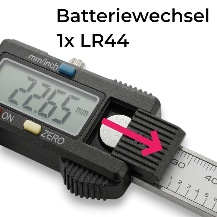 Digitaler Messschieber, jj-shop24 Schieblehre Messlehre, Messung 0-150 mm LCD-Display, Metall, Edels