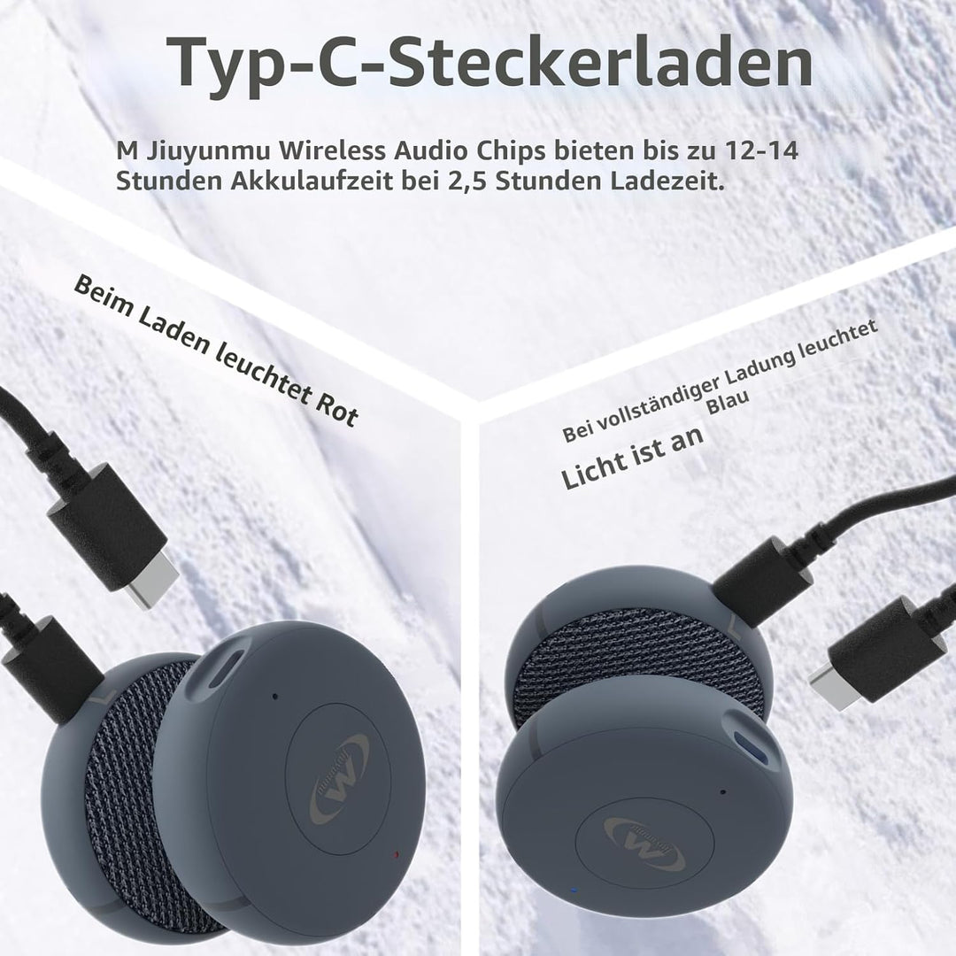 Outdoor Sports Ski/Lautsprecher für Fahrradhelme- True Wireless Bluetooth 5.3 Helm-Lautsprecher für