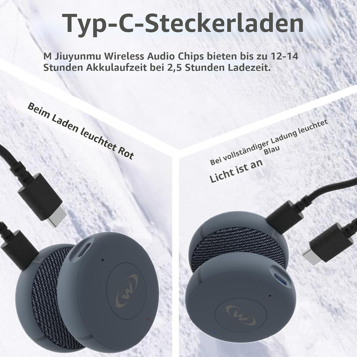 Outdoor Sports Ski/Lautsprecher für Fahrradhelme- True Wireless Bluetooth 5.3 Helm-Lautsprecher für