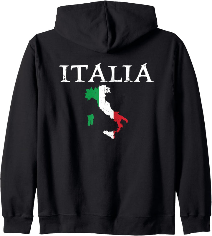 Italia Italien Stiefel Karte Kapuzenjacke