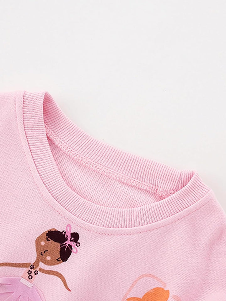 CM-Kid Sweatshirts Mädchen Langarm Pullover Baby Kinder Baumwolle Shirts Warm Tops 1-7 Jahre Gr.92-1