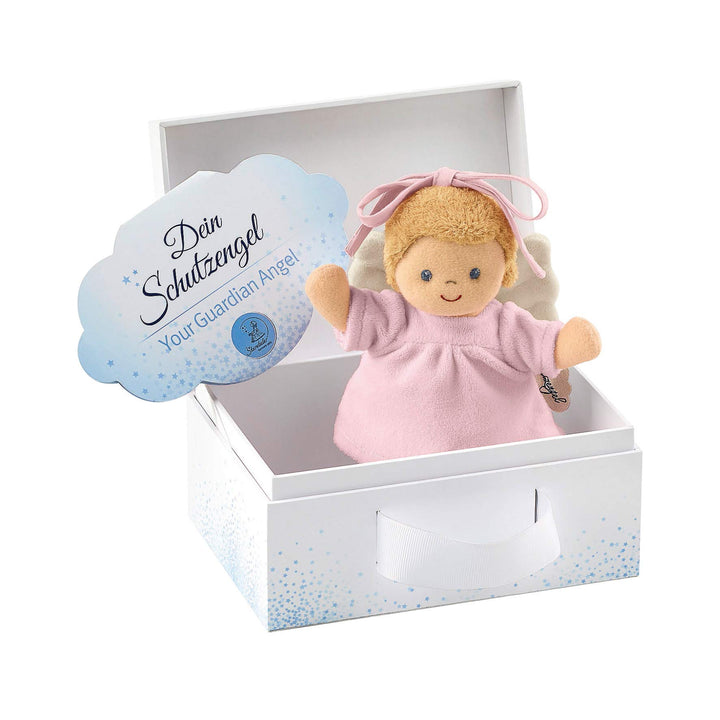Sterntaler Mini-Spieluhr Schutzengel, Integriertes Spielwerk, Grösse: 17 cm, Rosa Single, Single