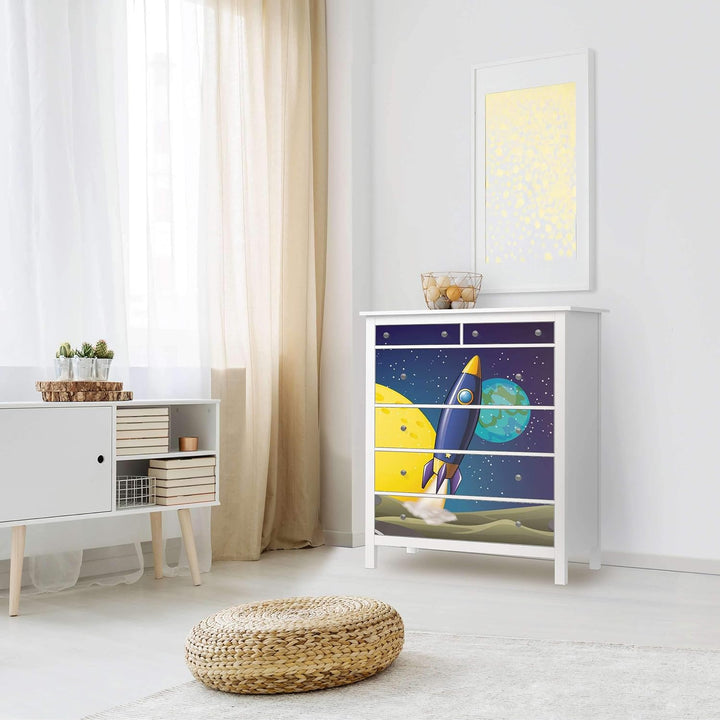 Möbel-Folie für Kinder - passend für IKEA Hemnes Kommode 6 Schubladen I Tolle Möbeldekoration für Ba