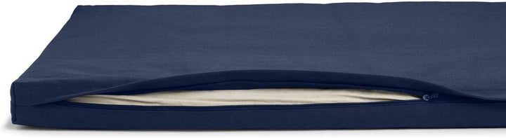 basaho Zabuton Meditationsmatte | Biobaumwolle | Füllung aus recycelter Wollfaser Mitternachtsblau,