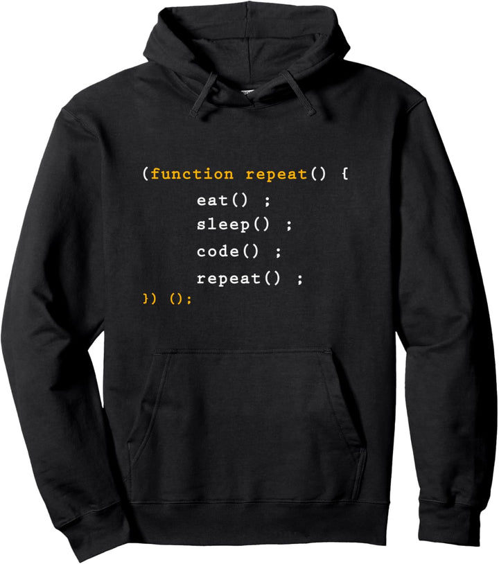 Essen Schlafen Kodieren Schlafen Lustiges Programmierer Pullover Hoodie