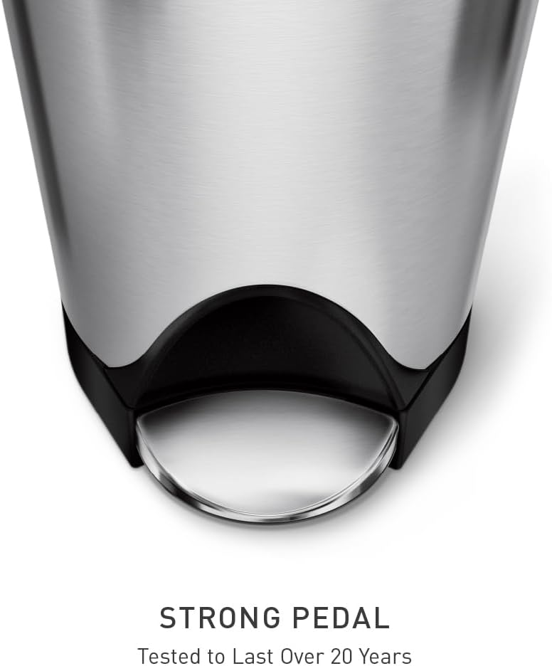 simplehuman CW1824 30 Liter, schmetterling Treteimer, Mülleimer Küche, Abfalleimer, Mülltrennsystem,