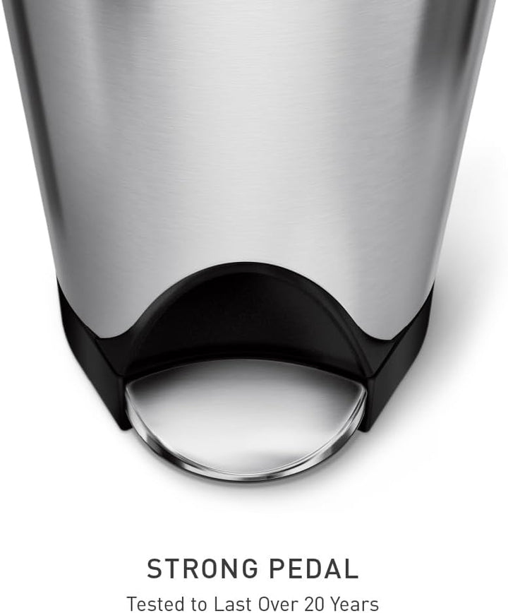 simplehuman CW2058 18 Liter, schmetterling Treteimer, Mülleimer Küche, Abfalleimer, Mülltrennsystem,