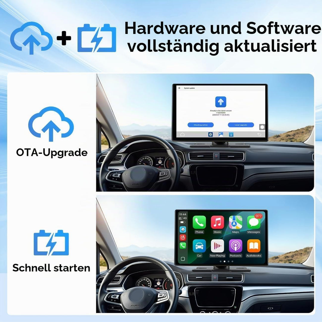 LAMTTO Wireless Carplay Display mit Net-Flix YouTube Tiktok 9 Zoll In-Cell Touchscreen CarPlay-Bilds