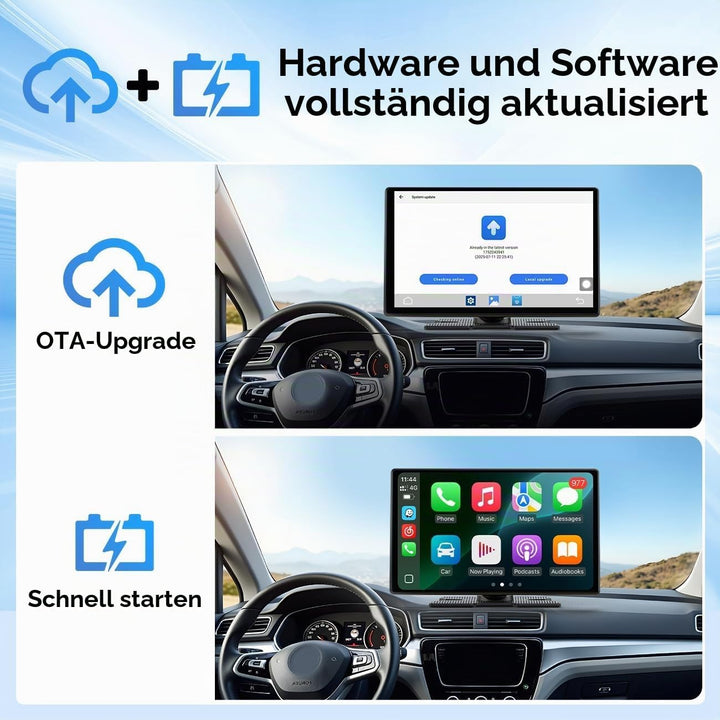 LAMTTO Wireless Carplay Display mit Net-Flix YouTube Tiktok 9 Zoll In-Cell Touchscreen CarPlay-Bilds